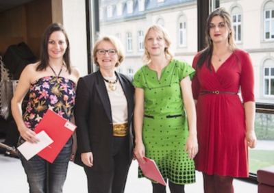 v.l.n.r.: Angie Taylor, Helen Heberer MdL, Alexandra Lehmler, Selma Alacam